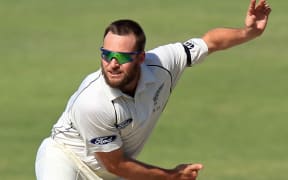 The Black Caps spinner Mark Craig in action.