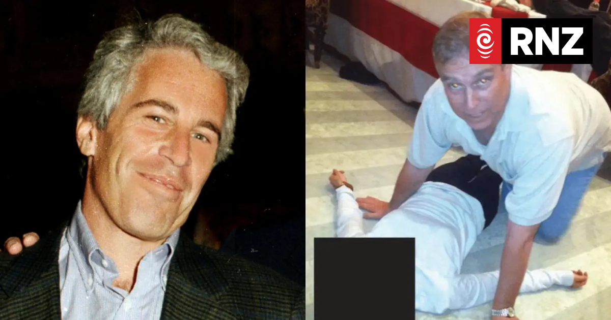 Latest Epstein files show ex-prince Andrew Mountbatten-Windsor on all  fours, kneeling over woman | RNZ News