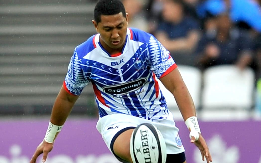 Patrick Faapale representing Samoa vs the Barbarians last year