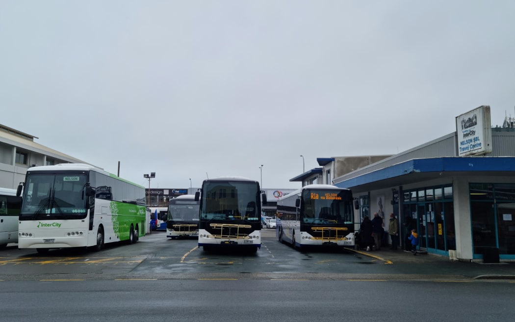 The Nelson Bus station on Bridge St which is set to become an inner city playground or a housing development after it was bought by the Nelson City Council for $2.9m.