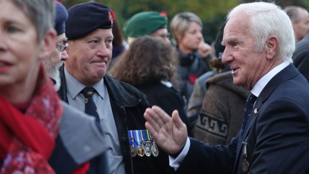 Veterans at the Christchurch service.