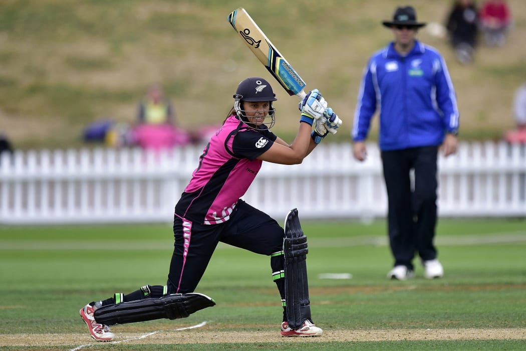 New Zealand's captain Suzie Bates during the 2nd Women's T20 International - New Zealand v Australia cricket match at the Basin Reserve in Wellington on Tuesday the 1st of March 2016.