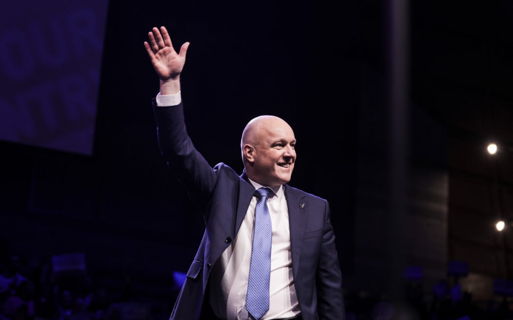 National Party leader Christopher Luxon at the party's launch of its 2023 election campaign.