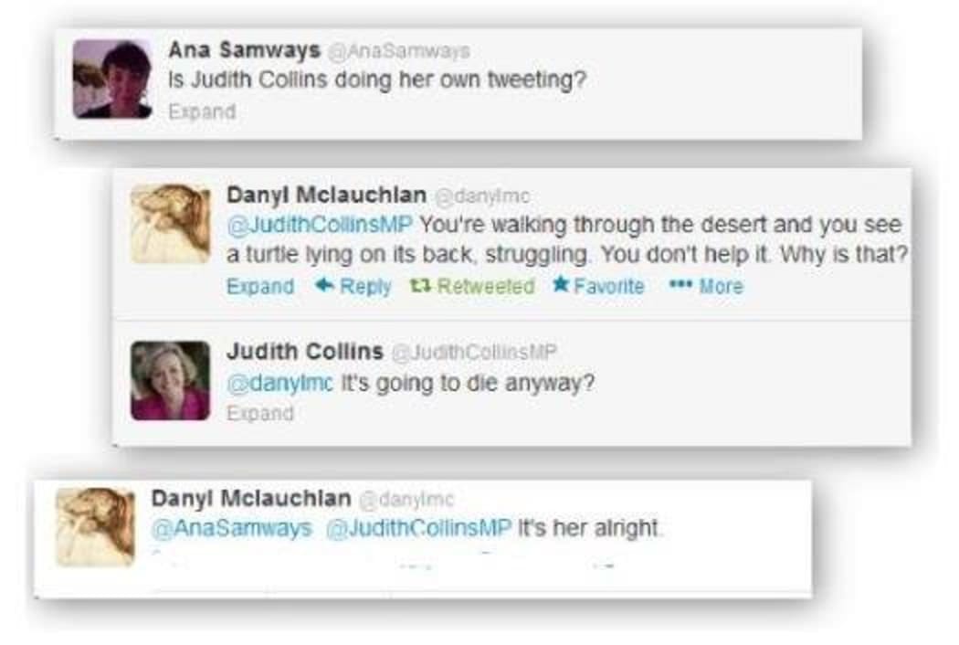 Is Judith Collins a replicant?