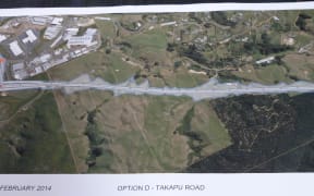 The route of the new road could go through Takapu Valley.