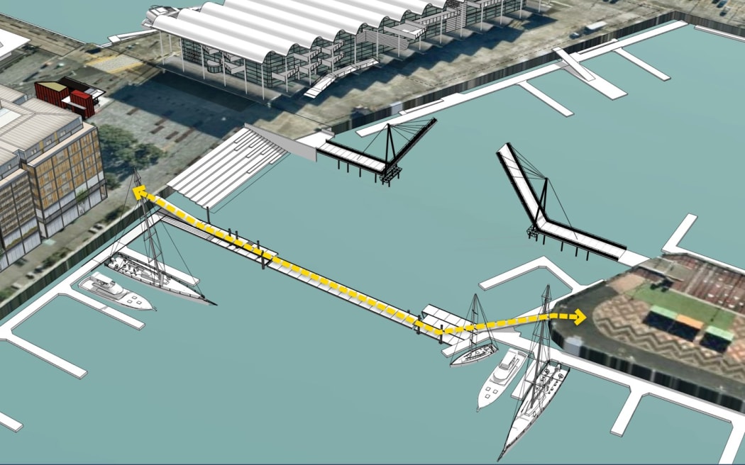 Artist impression of the approved floating pontoon in Wynyard Quarter, Auckland.