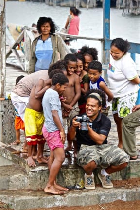 Koroi Hawkins and Johnny Blades visited Lake Sentani in Indonesia's Papua Region in October 2015.