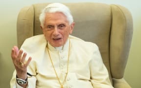 01 June 2018, Vatican, Vatican City: Former Pope Benedict XVI receives Bavarian Minister President Markus Soeder (not shown) of the Christian Social Union (CSU). Photo: Daniel Karmann/dpa