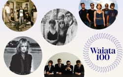 A graphic showing the artists who made the Waiata 100 list.