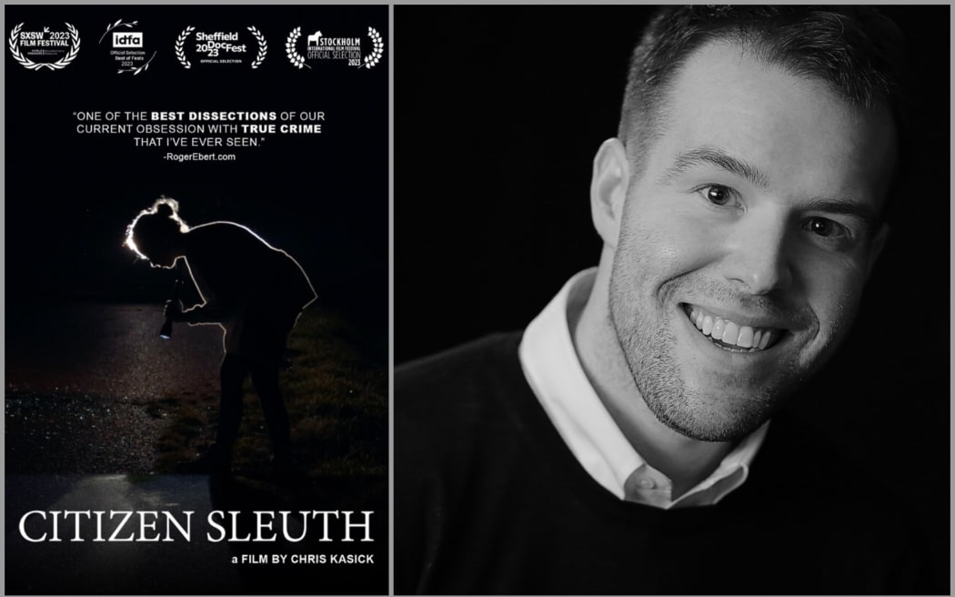 Image: Movie poster and portrait of Chris Kasick.