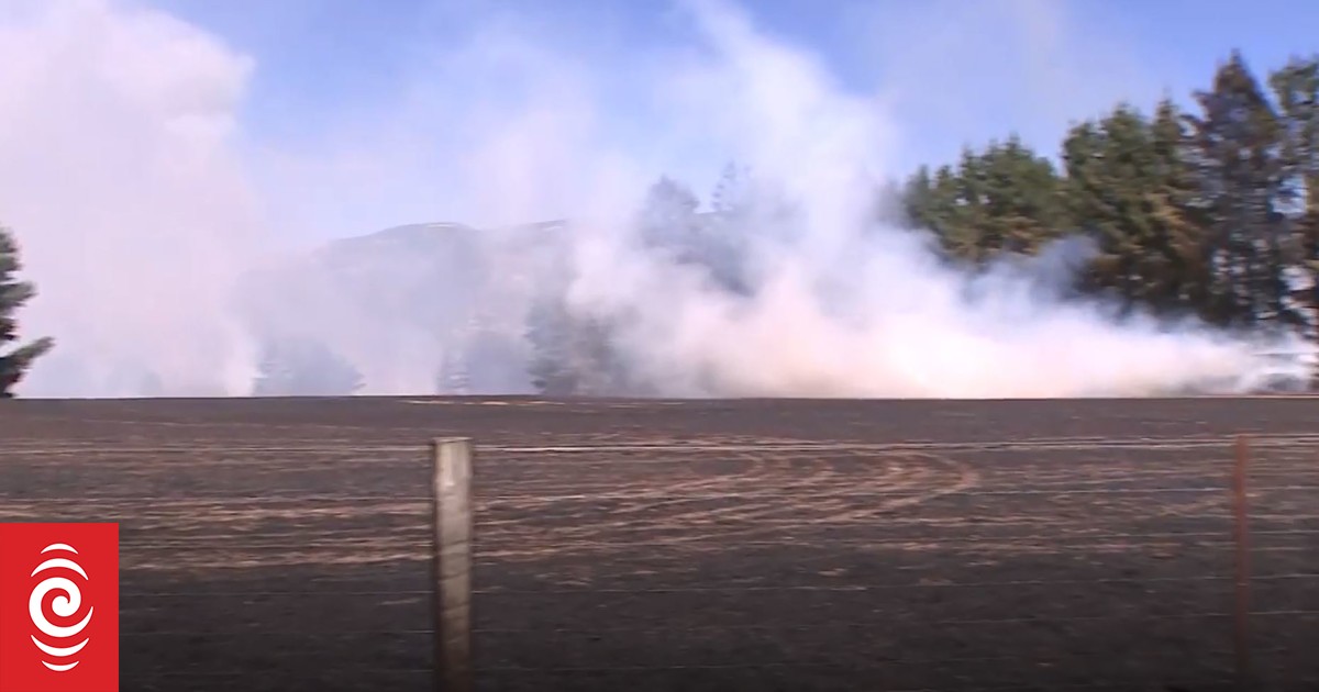 Firefighters tackle large scrub blaze in North Canterbury - Vimarsana News