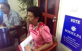 The leader of Fiji's main opposition party, Ro Teimumu Kepa.