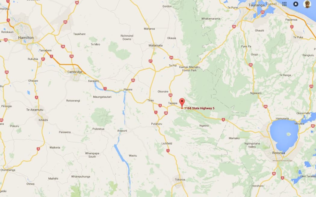 Fitzgerald Grove is between Rotorua and Hamilton on State Highway 5.