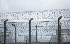 Prison fencing at Paremoremo.