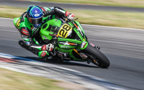 Shane Richardson from Wainuiomata races in the New Zealand Superbike Championships in Taupo,  2017.