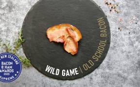 The winning Wild Game bacon from the 100% New Zealand Bacon and Ham Awards.