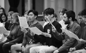 Choir singing