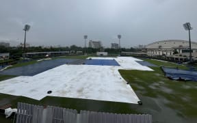 Greater Noida cricket ground in India.