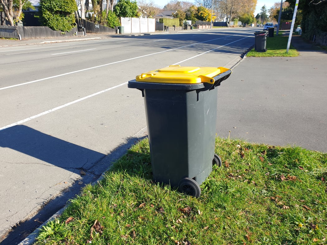 Christchurch recycling bins.