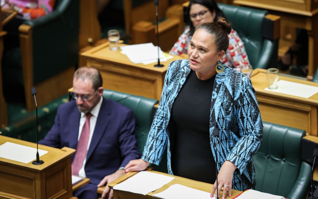 Labour MP Carmel Sepuloni answers a question in the House