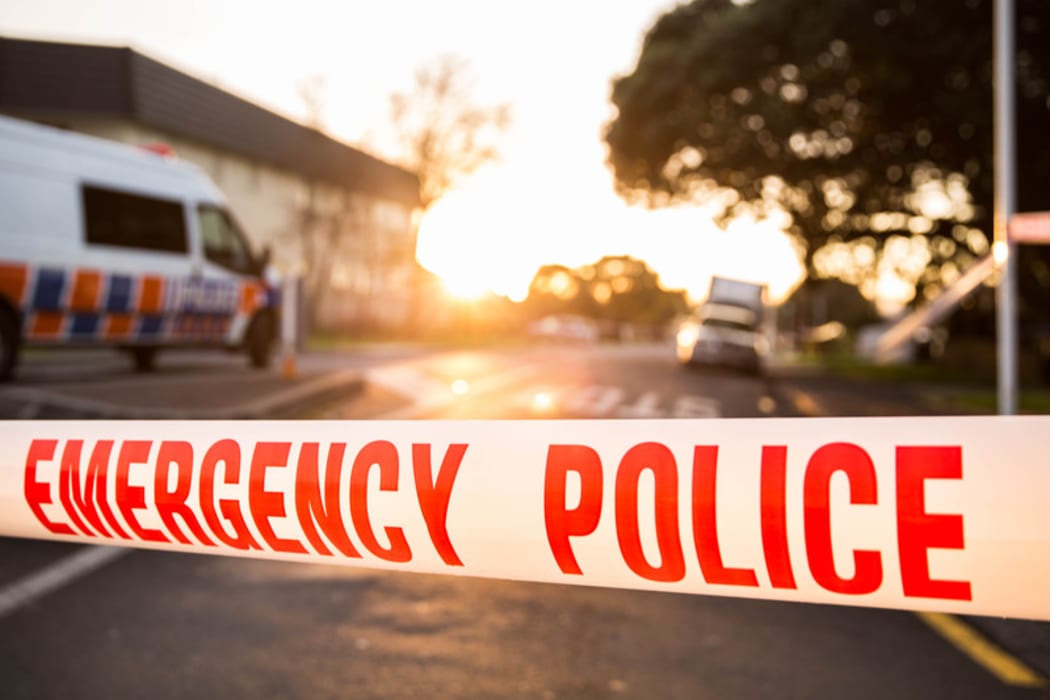 A police cordon in South Auckland. 13 July 2016.