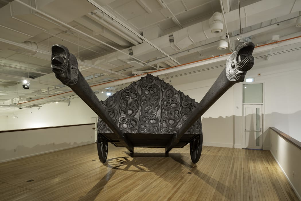 Brett Graham's Tai Moana Tai Tangata exhibition at Govett-Brewster gallery.