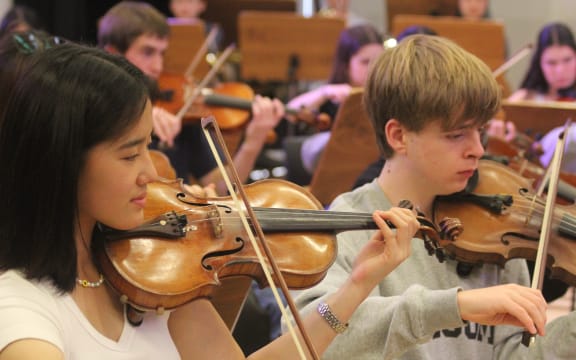 Young musicians, New Zealand Secondary Students' Symphony Orchestra 2024