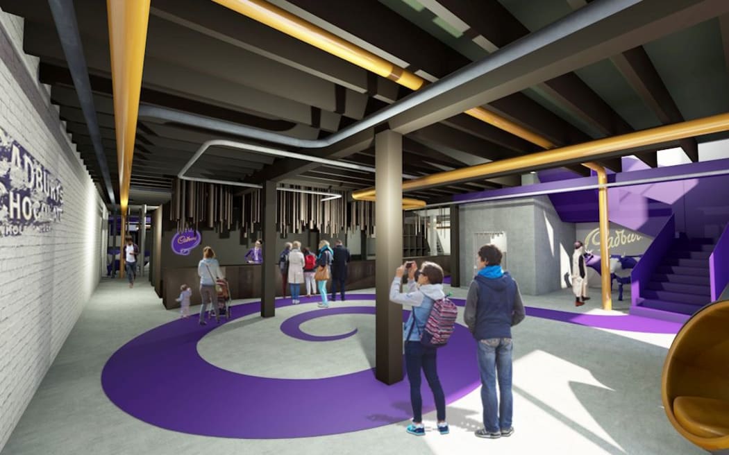 An artist's impression of the entry to the revamped Cadbury World attraction.