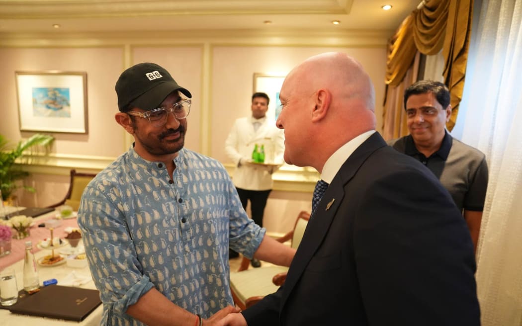 Christopher Luxon meets Bollywood stars