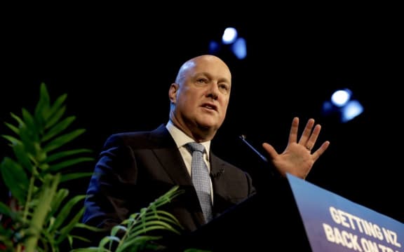 Prime Minister Christopher Luxon speaks at his State of the Nation on 18 February.