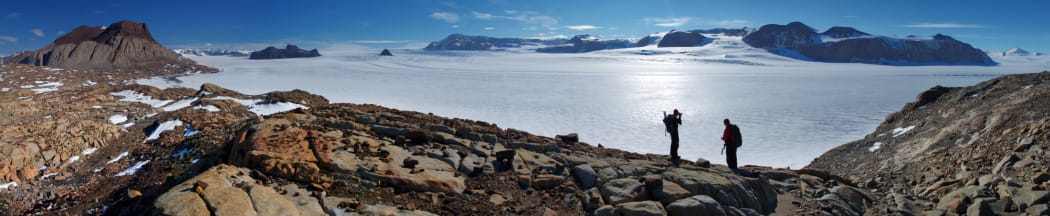The view of Mt Suess and the Mackay Glacier from Gondola Ridge.