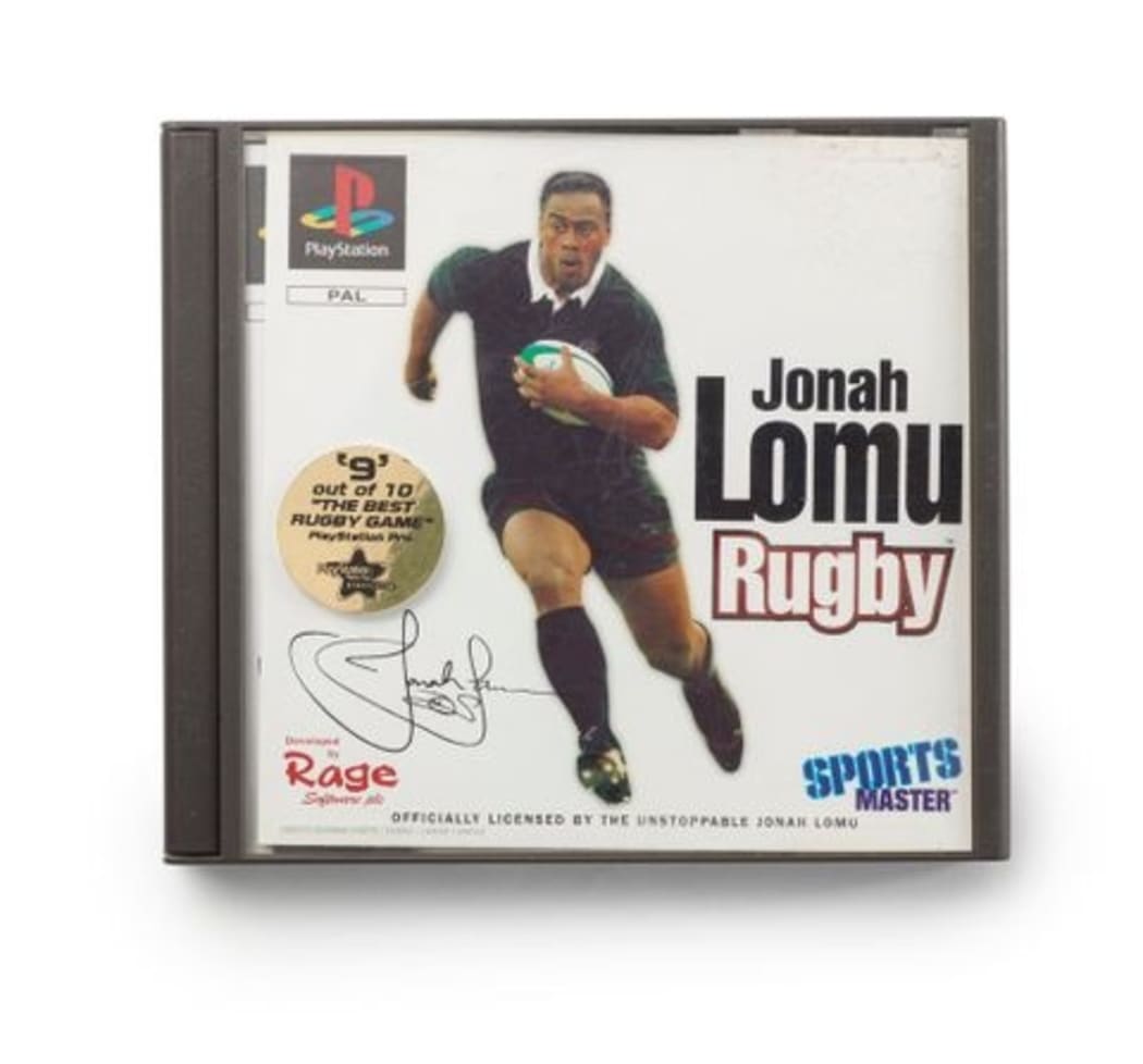 Jonah Lomu Rugby PlayStation game, 1997, by The Codemasters Software Company Limited. Te Papa Collection