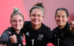 Michaela Blyde, Ruby Tui and Tyla Nathan-Wong New Zealand Tokyo 2020 Olympic Games.