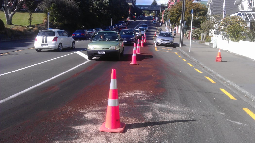 The scene in Kelburn.