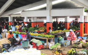 A market at Port Vila, Vanuatu
