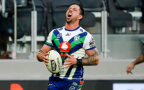 Gerard Beale reacts after his try is disallowed due to a forward pass that wasn't forward.