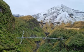 The 100m-long Manganui Gorge Bridge on Taranaki Maunga was officially opened on 14 May, 2024.