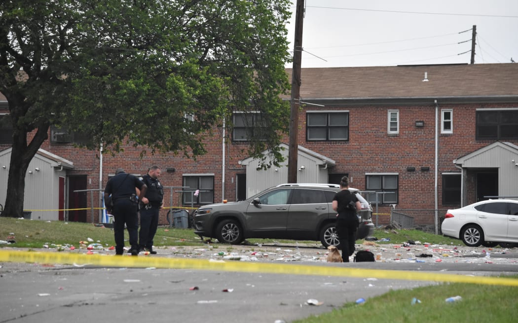 Police in Baltimore, Maryland, United States on 2 July, 2023 are on the scene of a mass shooting incident.