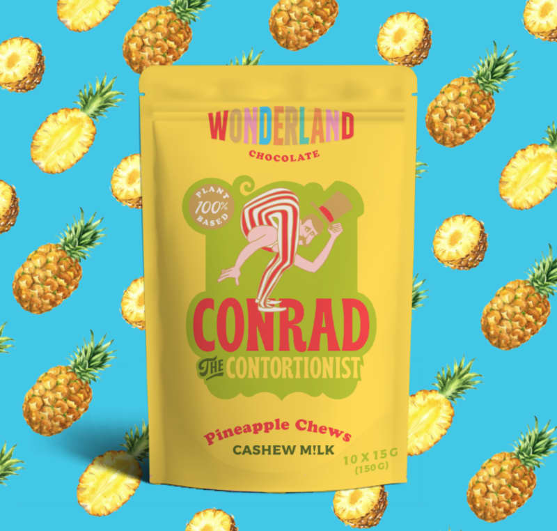 Wonderland Chocolate pineapple chews.