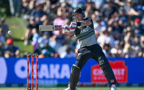 Tim Seifert of the Black Caps during the first T20 cricket match New Zealand Black Caps Vs Pakistan, at Hagley Oval in Christchurch, New Zealand. 16th March, 2025. © Copyright photo: John Davidson / www.photosport.nz