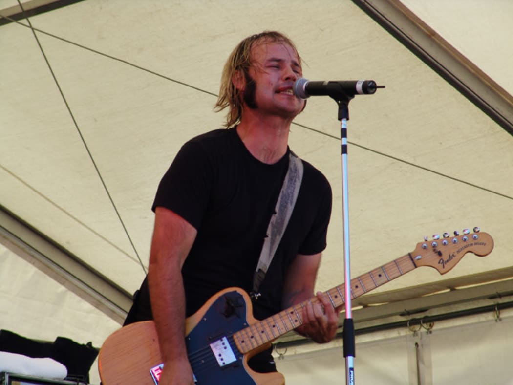 Jimmy Christmas played on the one of the main stages with his former band, The D4, having come full circle after first seeing his bandmate Dion Palmer perform there years earlier. Jimmy is pictured here playing a show at Western Springs.