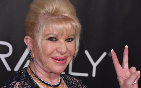 Ivana Trump arrives for Gabrielle's Angel Foundation for Cancer Research Angel Ball 2017, at Cipriani Wall Street on October 23, 2017, in New York.  / AFP PHOTO / ANGELA WEISS