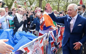 King Charles III has thanked well-wishers for their support during a walkabout outside Buckingham Palace ahead of his coronation.