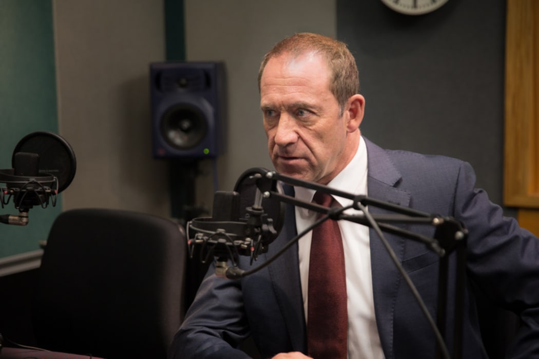 Andrew Little in the RNZ Auckland studio, 11 July 2017.