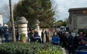 French Prime Minster Manuel Valls at the scene of the crash.