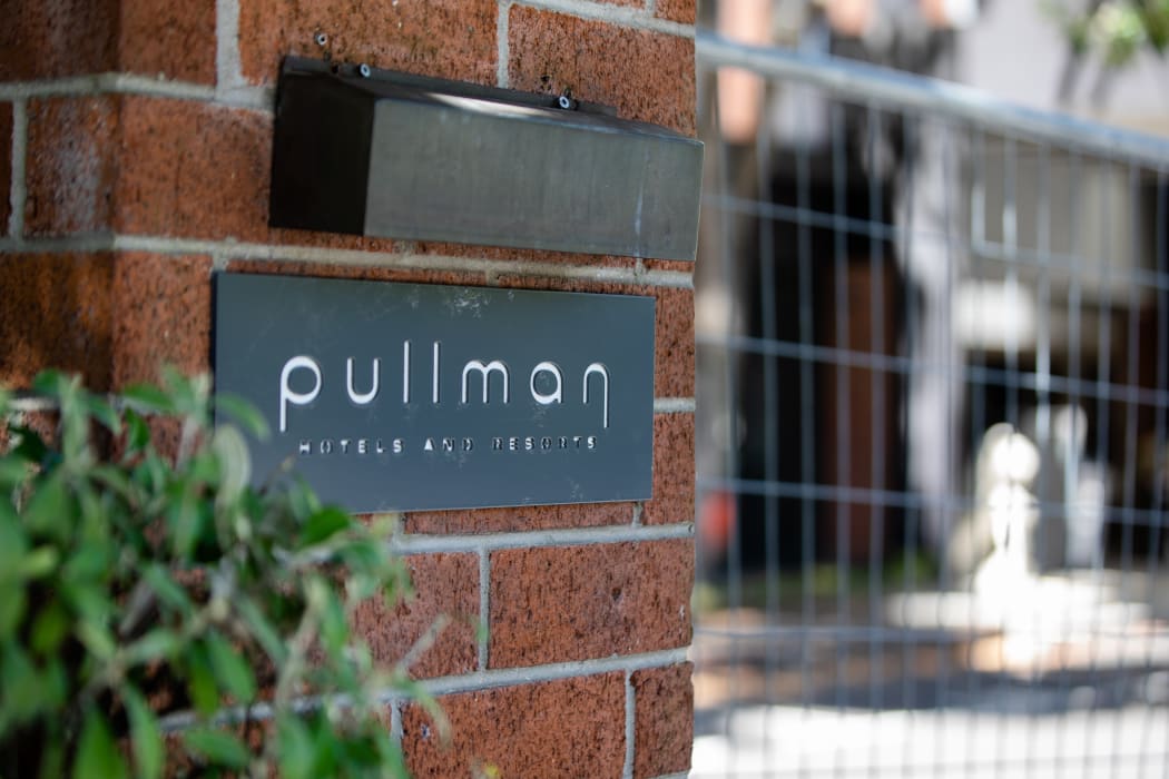 Pullman Hotel in Auckland. Managed isolation facility.