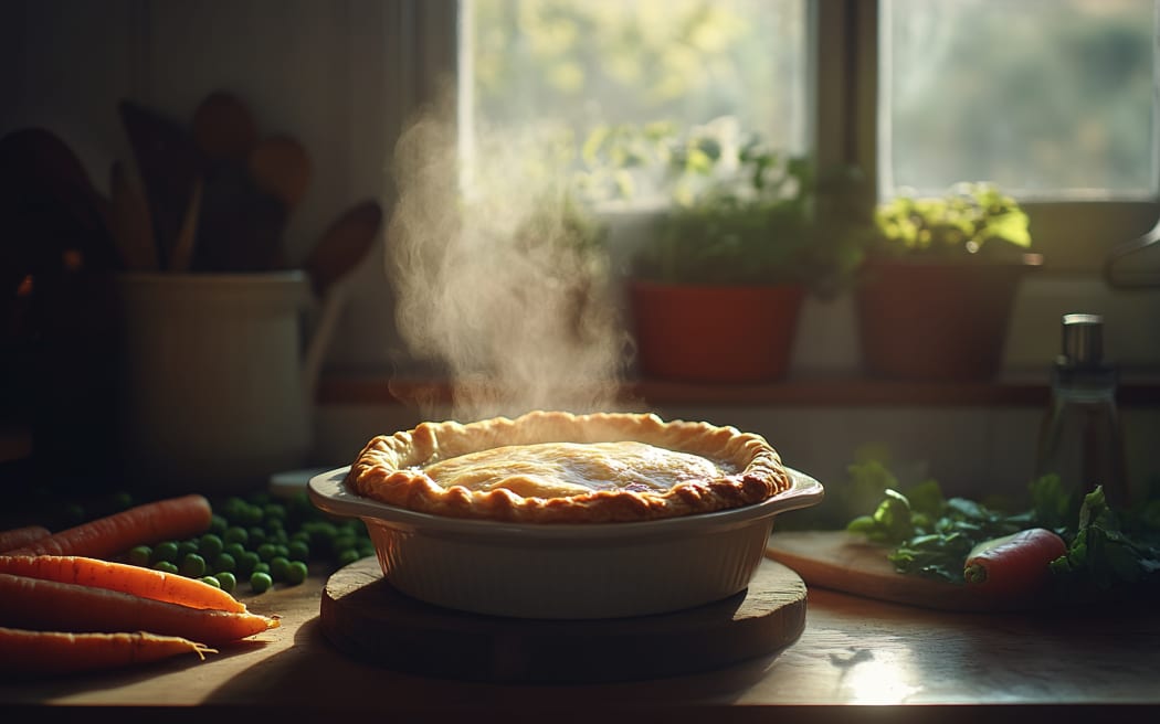 Luxurious puff pastry pot pie.