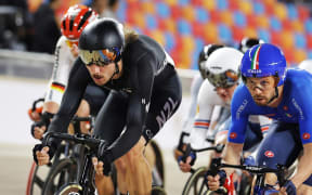 George Jackson at a UCI Nations Cup event in Egypt.