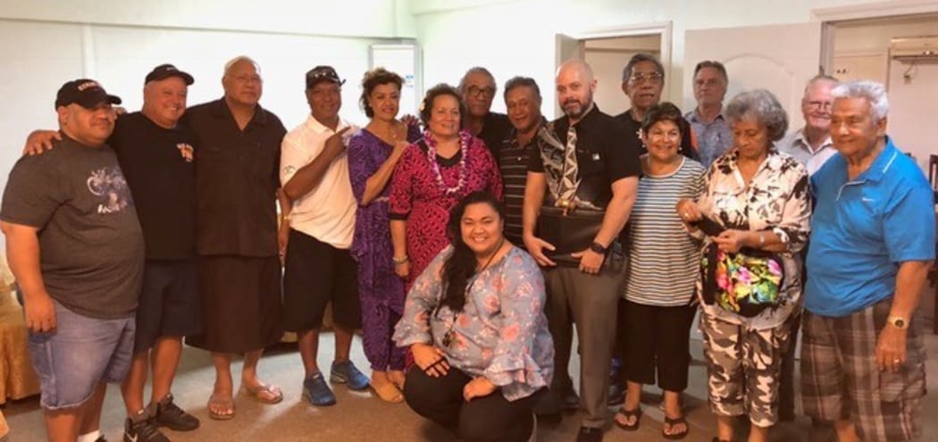 Aumua Amata Radewagen with local Republicans