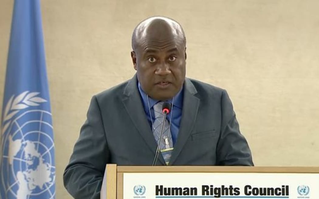 Vanuatu Justice Minister Ronald Warsal raises Pacific regional concern about human rights in West Papua at the UN.